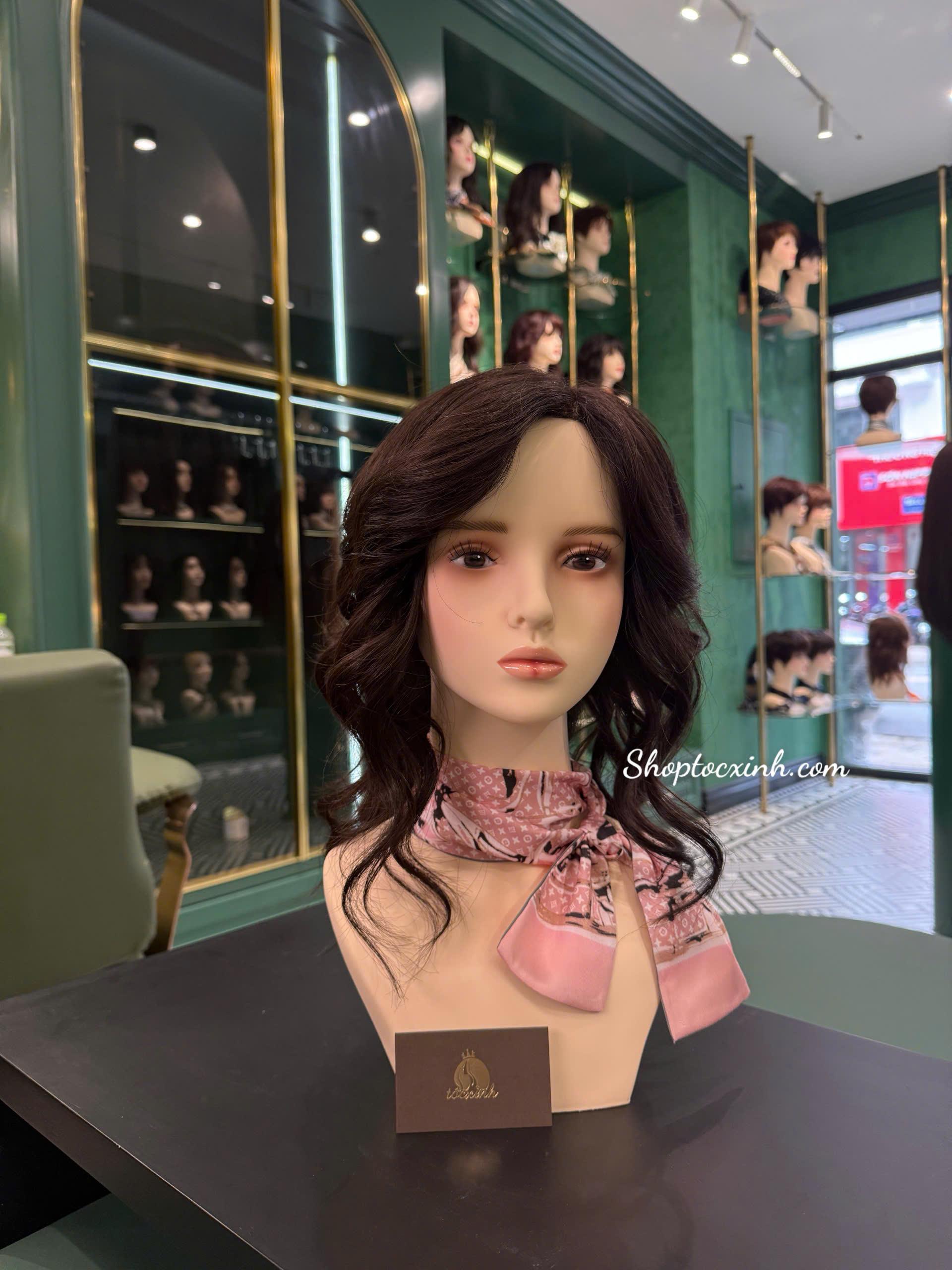 TÓC GIẢ NỮ NGUYÊN ĐẦU NGẮN TÓC GIẢ LÀM BẰNG TÓC THẬT