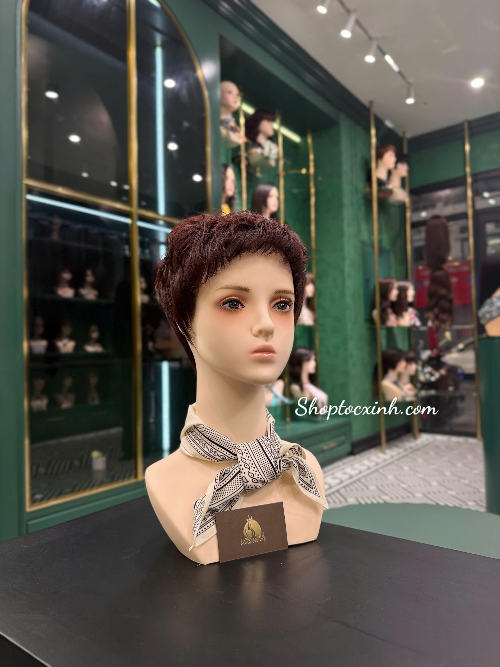 TÓC TÉM CÁ TÍNH THỜI THƯỢNG TÓC GIẢ LÀM BẰNG TÓC THẬT